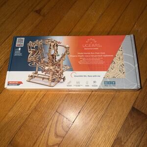 UGears Marble Run Chain Hoist Wooden KIT 3D Puzzle DIY Self Assembly New Sealed